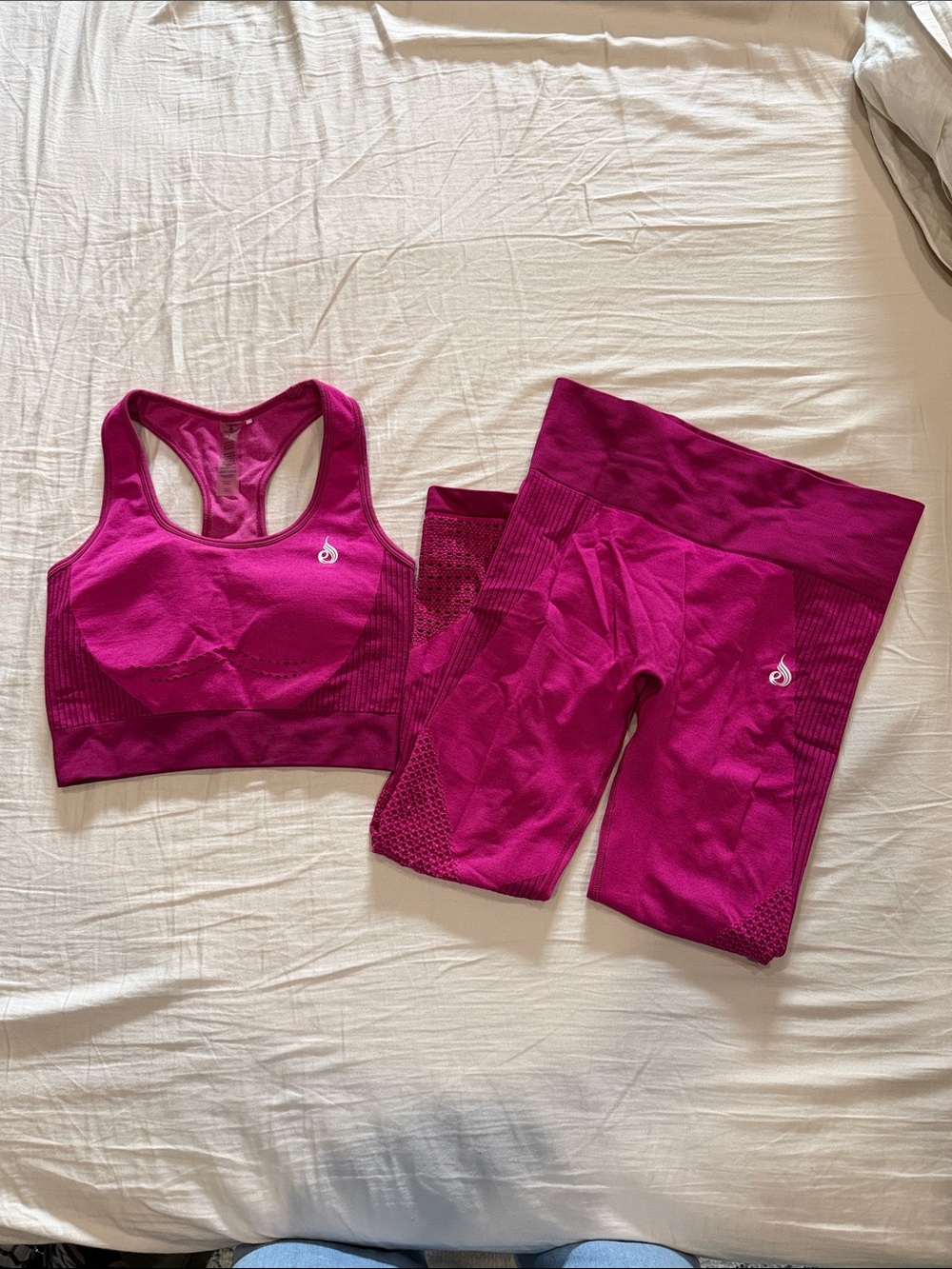Ryderwear Electra Seamless Matching Set - Electric Pink - S/M